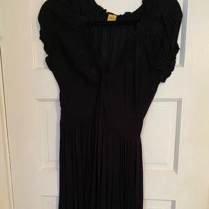 Black bathing suit cover up